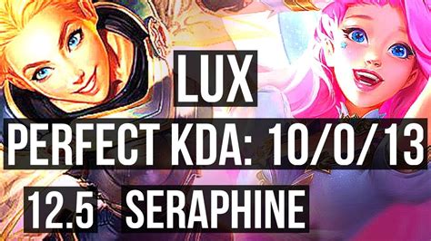 Lux Vs Seraphine Mid 10013 Legendary 13m Mastery 400 Games