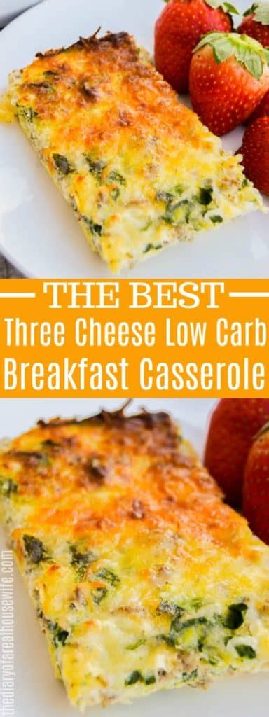 Three Cheese Low Carb Breakfast Casserole The Diary Of A Real Housewife