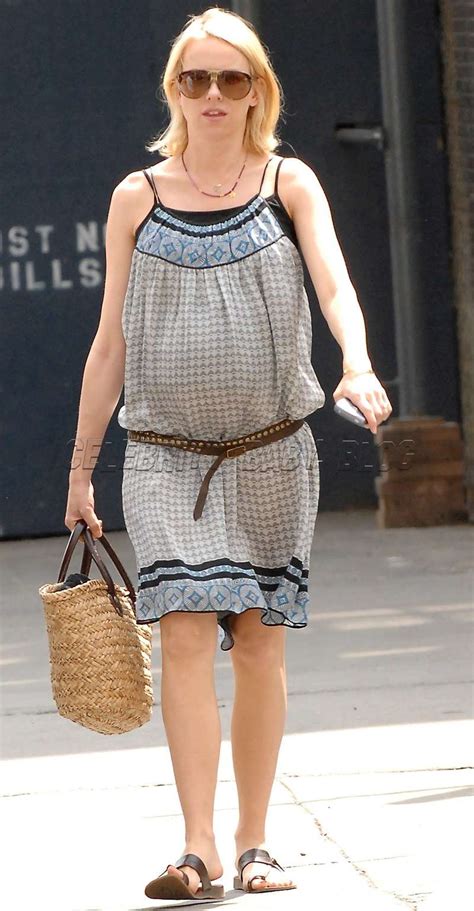 Pregnant Naomi Watts Out In Soho