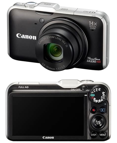 And with amazing features, such as the hs system. Super Slim Camera, Canon PowerShot SX230 HS with GPS ...