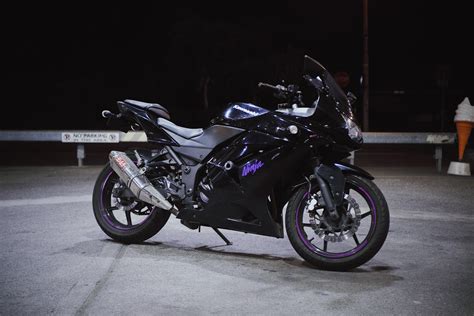 My Lil Ninja 250r At Night Rbikesgonewild