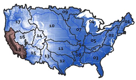 3 Usgs Hydrologic Unit Code Huc Map For The United States The