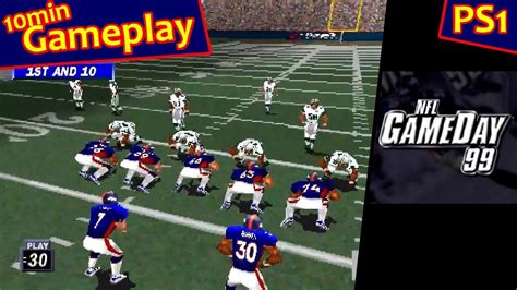 Nfl Gameday 99 Ps1 Gameplay Youtube