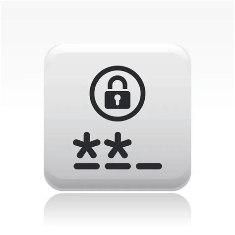 Vector Illustration Of Isolated Password Icon Stock Vector Image By