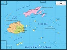 Fiji Political Wall Map by GraphiOgre - MapSales