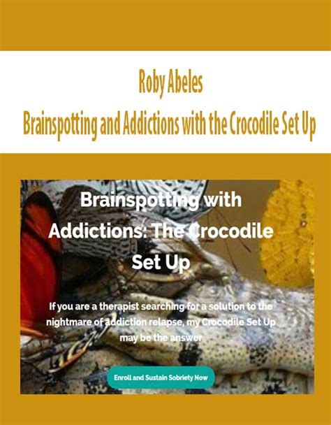 roby abeles brainspotting and addictions with the crocodile set up the course arena