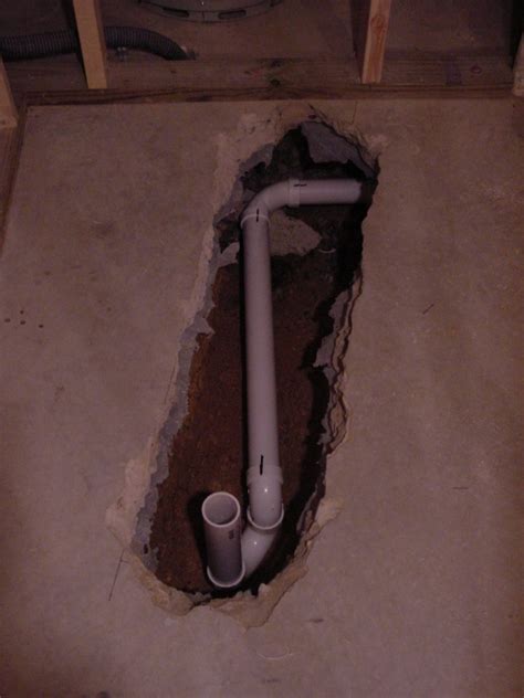 Shower drain flush with concrete floor help ceramic tile advice forums john bridge. Basement Shower Drain Relocation - Plumbing - DIY Home ...