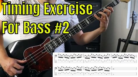 Timing Exercise On Bass Guitar 2 Rhythmic Groupings Of 5 Bass