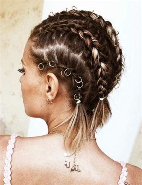 Simple style braided crown for short hair. 20 Ideas of Cute Easy Hairstyles for Short Hair | Short ...