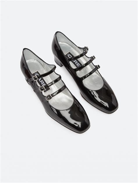 Kina Black Patent Leather Mary Janes Carel Paris Shoes
