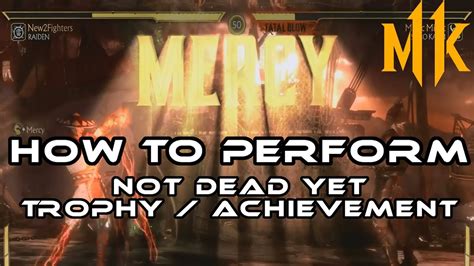 The game comes out on april 23, 2019. Mortal Kombat XI (MK11) I How To Perform MERCY (Not Dead ...