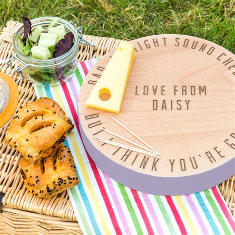 Personalised Dad Pun Cheese Board By Dust And Things