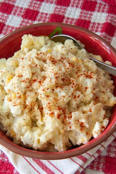 Old Fashioned Potato Salad With Cooked Dressing No Mustard