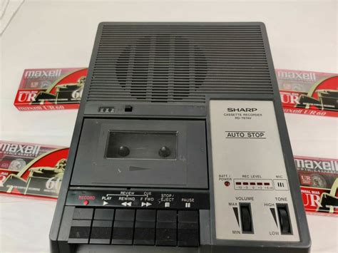 Vintage Professional Sharp Portable Cassette Player Recorder Model Rd