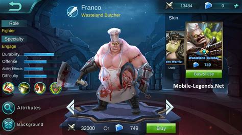 Franco Build For Team 2018 Mobile Legends