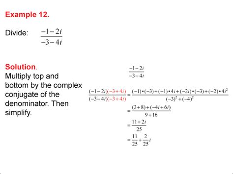 Identify the percentage of a whole number. Math Example: Multiplying and Dividing Complex Numbers ...