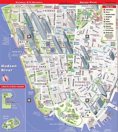 Manhattan Turismo Mapa Lower Manhattan Mapa Turístico Nova York Eua