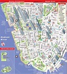 Manhattan turismo mapa - Lower Manhattan mapa turístico (Nova York, EUA)