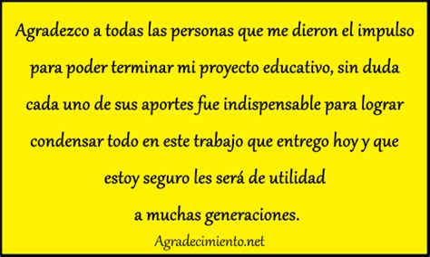 Agradecimiento Para Un Proyecto Frases Y Ejemplos Para Agradecer