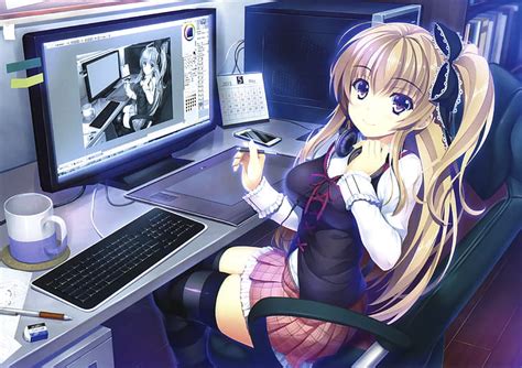 Anime Girl Gamer Hd Wallpaper Peakpx Art