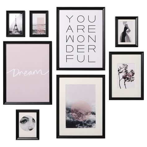 KnoppÄng Frame With Poster Set Of 8 You Are Wonderful Ikea