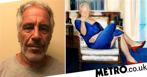 Jeffrey Epstein Had A Painting Of Bill Clinton Wearing A Blue Dress And