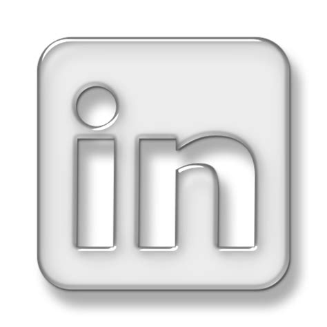 097254 3d Transparent Glass Icon Social Media Logos Linkedin Logo