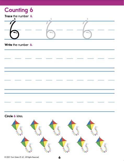 Counting 1 20 Printable Workbook By Teach Simple