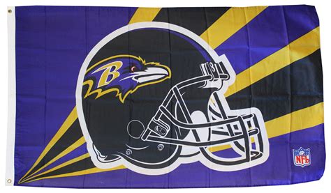 Buy Baltimore Ravens 3x5 Nfl Polyester Flag Flagline