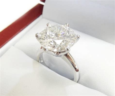 Six Prong Classic Solitaire Engagement Ring With 5ct Diamondnet