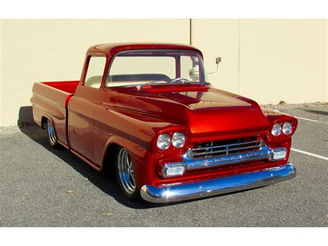 1959 Chevrolet Fleetside Custom Pickup Truck For Sale