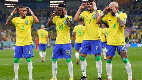 world cup 2022 brazil 4 1 south korea neymar makes scoring return as brazil breeze into