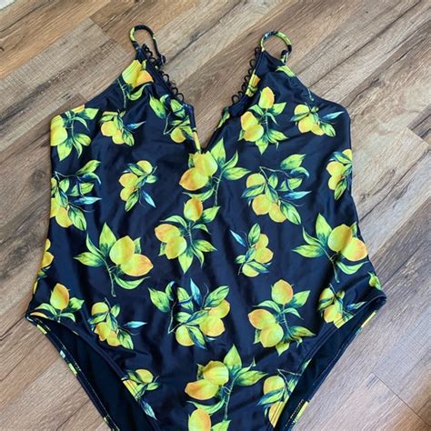Missguided Swim Lemon Bathing Suit Poshmark