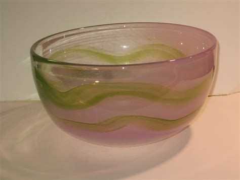 Large Signed Art Glass Bowl Collectors Weekly