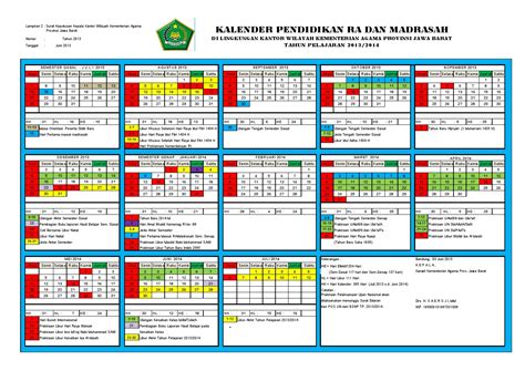 Kalender Pendidikan Ra Madrasah Tahun Ajaran 2021 2022 Kemenag Riset