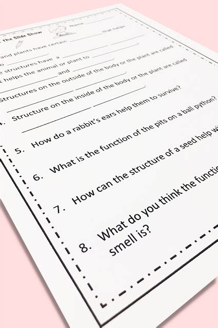 4th Grade Structure And Function Complete Unit Teaching Science With