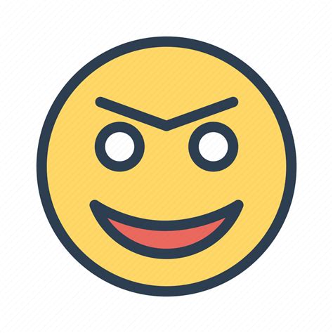 Emotion Evil Laugh Smiley Icon Download On Iconfinder