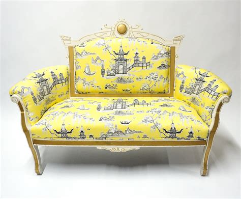 Yellow Chinoiserie Furniture Set