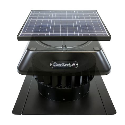 Quietcool 40 Watt Solar Powered Roof Mount Attic Fan In The Gable Vent