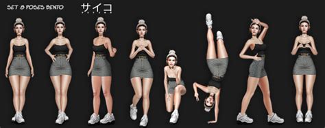 Second Life Marketplace Psycho Set Of 8 Bento Poses Camy