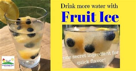 Give Your Water A Flavor Kick With Fruit Ice