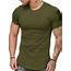 Lallc  Mens Slim Fit Short Sleeve T Shirt Muscle Casual Blouse Top