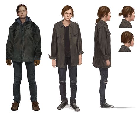 Ellie Character Design The Last Of Us Part Ii Art Gallery