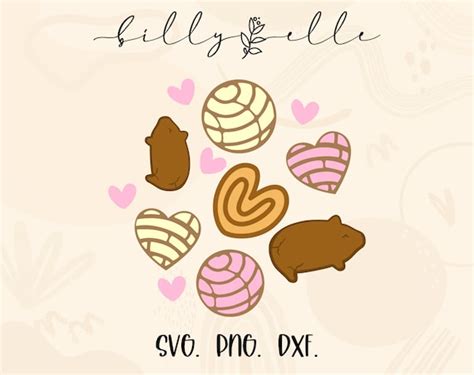 Mexican Pan Dulce Vector Bundle Bakery Abstract Digital Etsy