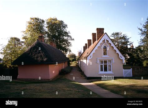 Almshouse In Thaxted In Essex In England In Great Britain In The United