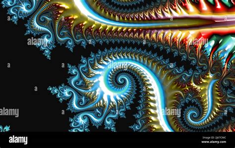 Abstract Computer Generated Fractal Design A Fractal Is A Never Ending