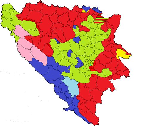 Srebrenica Mapa Bosne Landkarte Bosnien Und Herzegowina Landkarten
