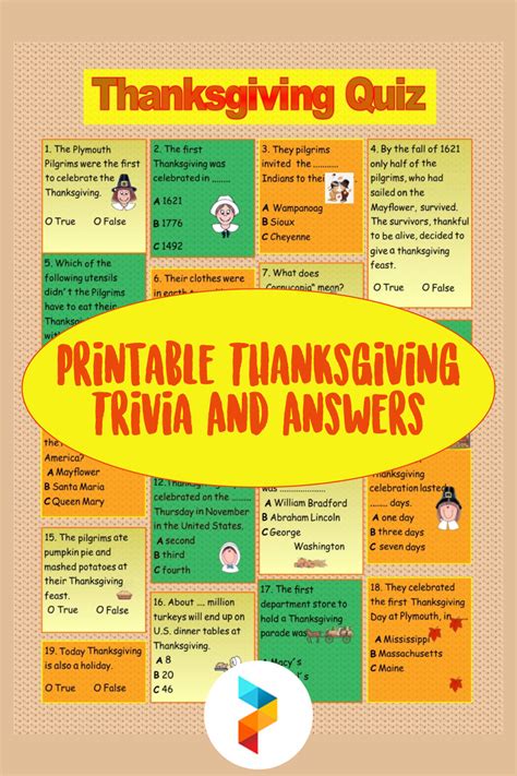 Thanksgiving Trivia And Answers 10 Free Pdf Printables Printablee