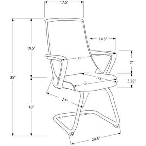 Office Chair Guest Metal Armrests Computer Desk Work Metal Mesh