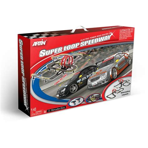 Artin 143 Scale Super Loop Speedway Slot Car Racing Set